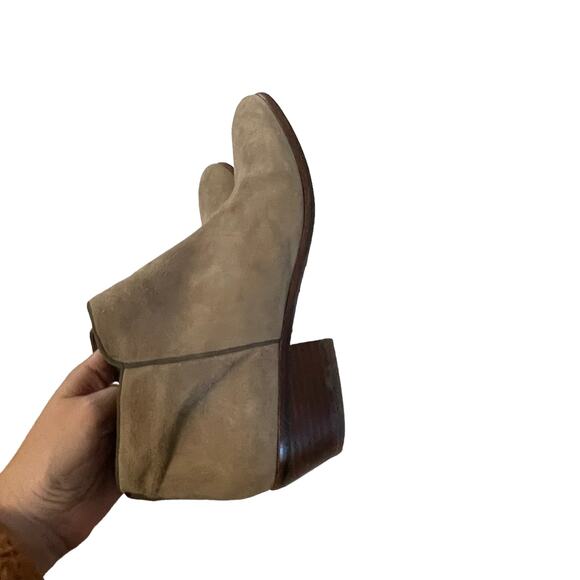 Sam‎ Edelman Women's Size 7.5 Petty Suede Leather Tan Ankle Desert Boots Booties - Picture 7 of 12